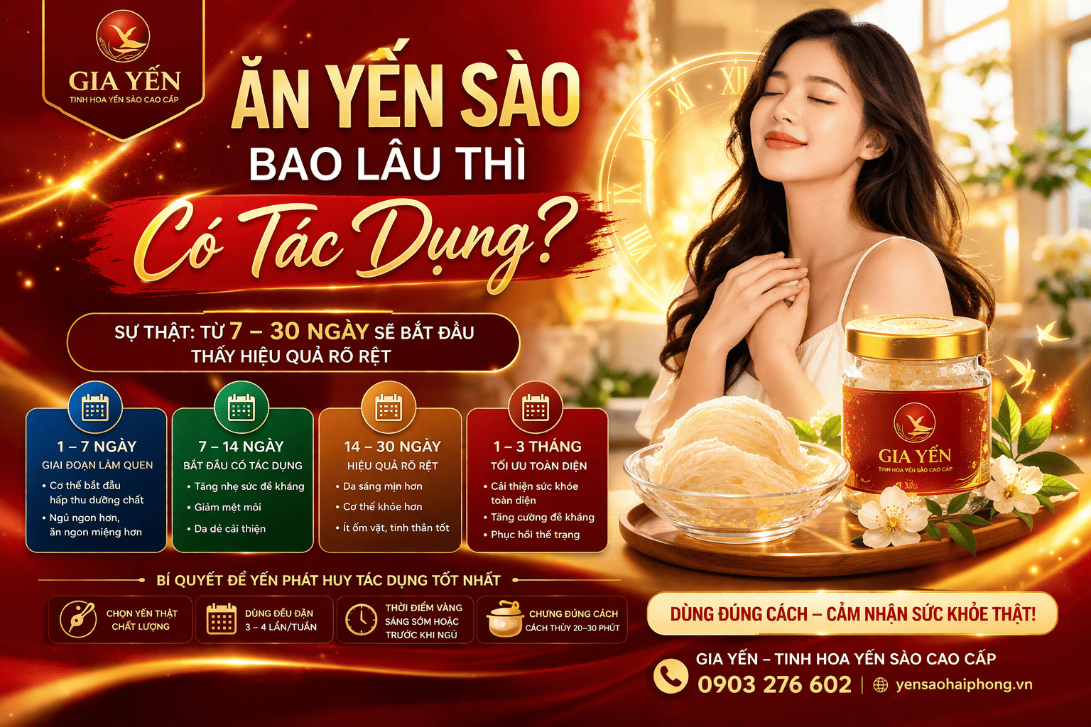 Ăn Yến Sào Bao Lâu Thì Có Tác Dụng
