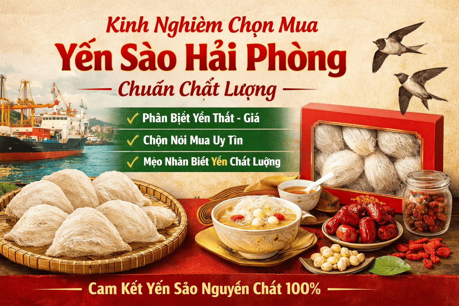 Kinh Nghiệm Chọn Mua Yến Sào Hải Phòng Chuẩn Chất Lượng