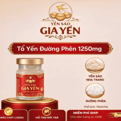 Yến Chưng Đường Phèn 1250mg Tổ Yến