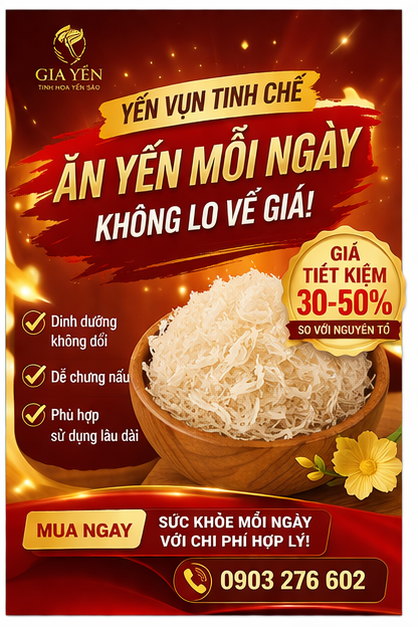 Yến tinh chế vụn – Giải pháp tiết kiệm tối ưu