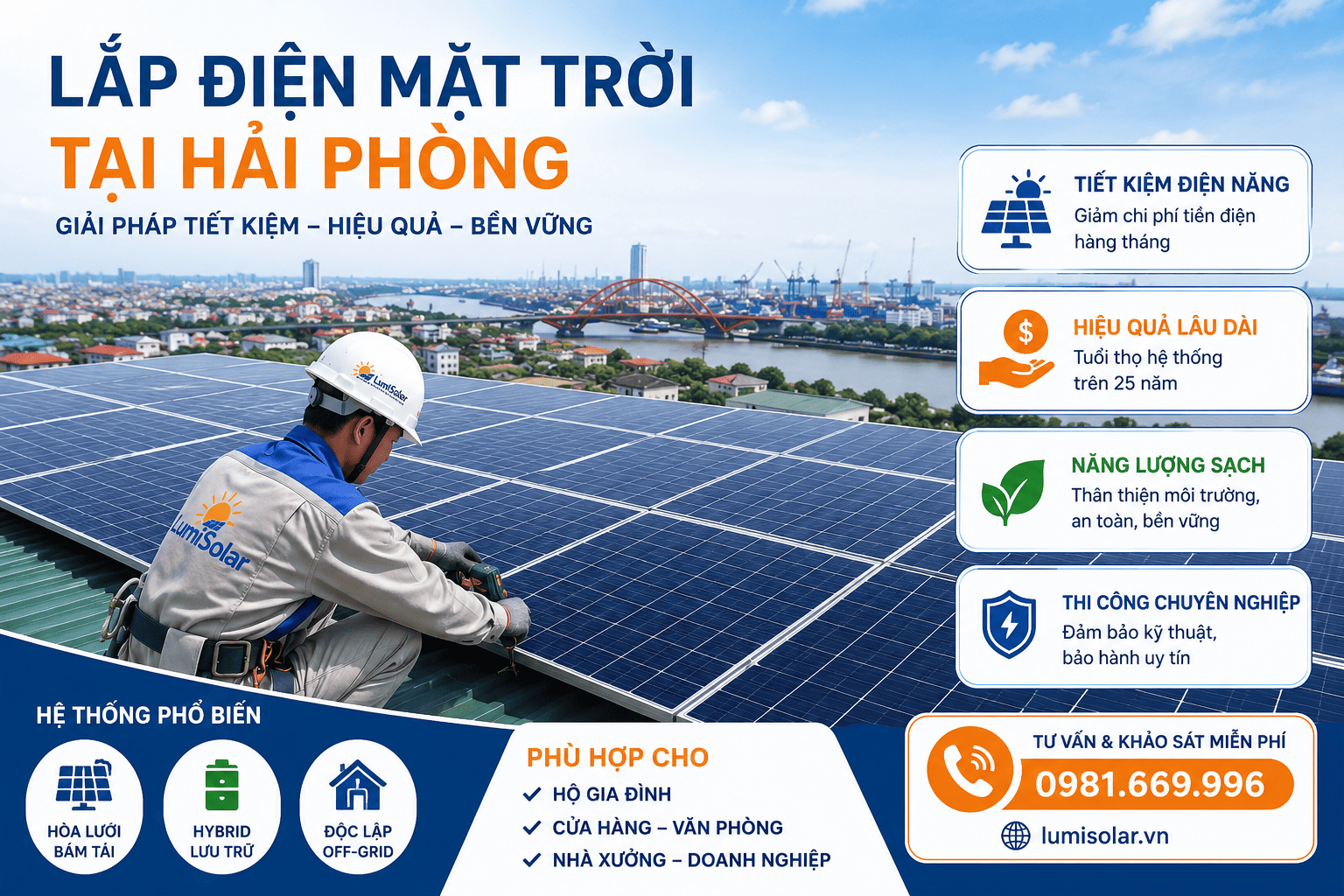 Lắp Điện Mặt Trời Tại Hải Phòng